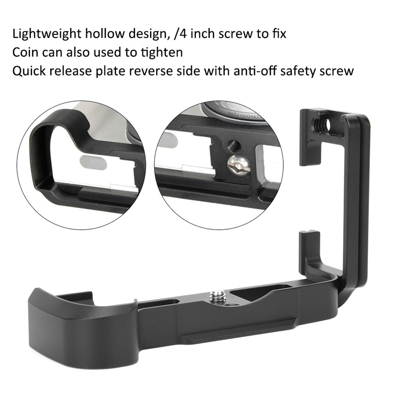 Horizontal Vertical Shooting Quick Release L Plate Hand Grip Bracket