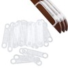 Framendino, 100 Pack Clear Non-Slip Rubber Clothes Hanger Grips Clothing