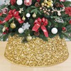 MODFUNS 28.8 Inch Christmas Tree Collar Gold Sparkling Large Xmas