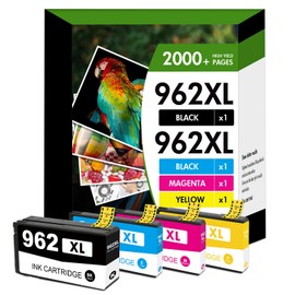 962XL Ink Cartridges Combo Pack: Replacement for HP Ink 962XL Black and 962 Color 962XL/962 OfficeJet Pro 9010 Series 9020 9015 9018 9025 9012 9014 9016 9019 9022 9026 9027 9028 9029 Printer