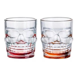 E-karly Set 6 Shot Tequilero Caballito Mezcal Vaso Craneo Calavera