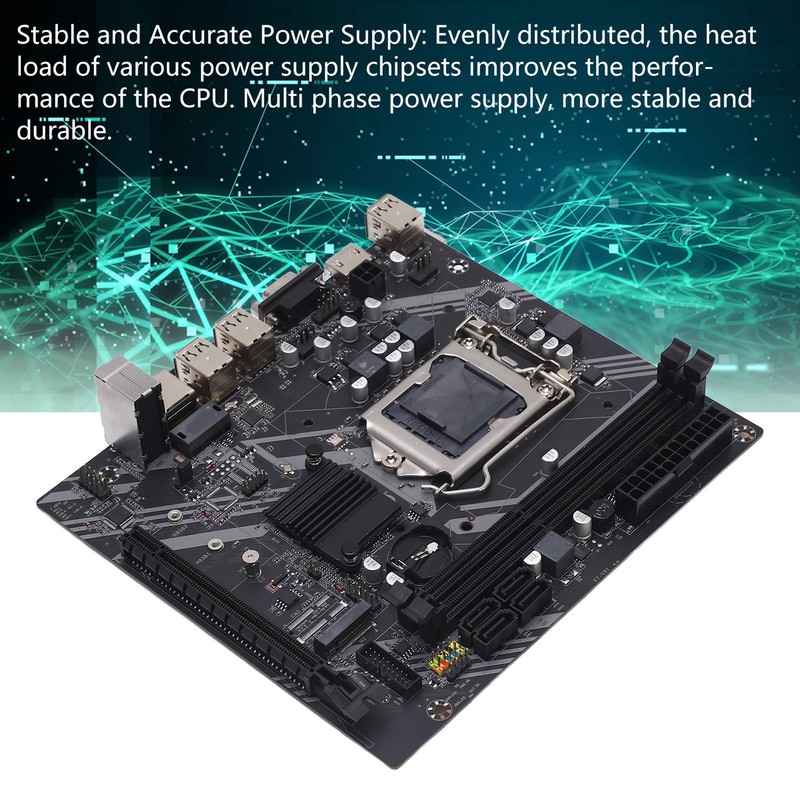Computer Motherboard 100M Network Card 1155 Pin Dual Channel DDR3