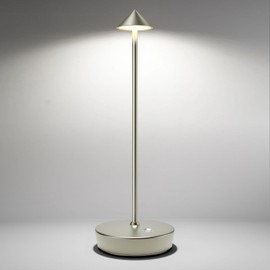 SHANGCAI Cordless Table Lamps Rechargeable, 6000mAh Battery Operated LED Desk Lamp Outdoor Waterproof Portable Touch Dimmable Table Night Light for Patio Restaurant Dining Home Silver