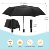 TechRise Umbrella, Compact Strong Windproof Automatic Umbrellas, Folding Lightweight, Portable