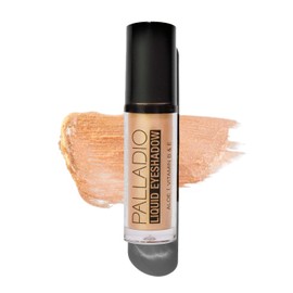 Palladio Liquid Eyeshadow, Creamy Shimmer Formula that Adheres Instantly to Eyelid with Flexible Applicator Stick for Over 8 Hours Smudge and Wrinkle Free Wear,Goldstone