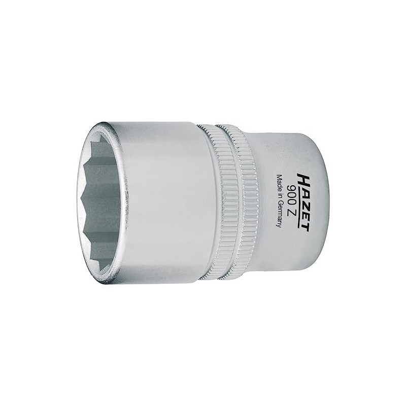 Hazet 1/2-Inch 15 mm Bi-Hex Socket Wrench Insert - Silver