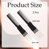 2 Pcs Pick Combs for Women,Double-Head Teasing Comb with Metal