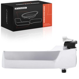 A-Premium Rear Left Driver Side Interior Door Handle Compatible with Ram 1500 2011-2018 & Dodge Ram 1500 2009-2010, Extended Cab Pickup, Chrome, Replace# 68049165AA