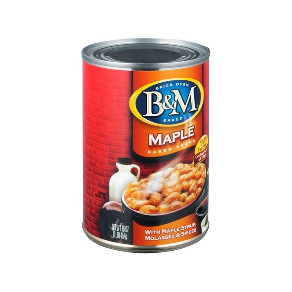 B&M Baked Beans, Real Maple Flavor, 16 Ounce