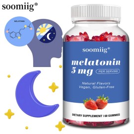 Soomiig Healthy Sleep Support Gummies - Promotes rapid sleep and helps with jet lag