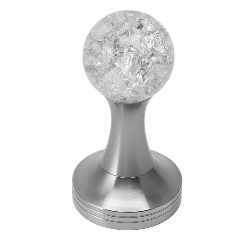 Crystal Ball Coffee Flat Tamper Stainless Steel Base Powder Hammer