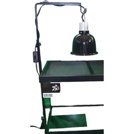 Blue Spotted Deluxe Lamp Stand to Increase Lifespan of Lamps & Bulbs and Safety. for Use with Reptile Lamp Fixtures and Terrariums, Reptiles, Amphibians, Small Animals, Birds, and Farm Animals!