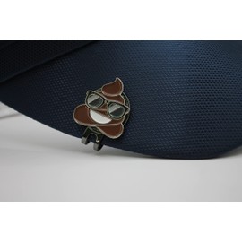 MULLIGAN HOOLIGAN Golf Ball Marker + Magnetic Hat Clip, Funny and Unique Golf Gift, Premium Quality, The Perfect for Your Favorite Golfer, Golf Accessories for Any Occasions (Cool Poop Emoji)