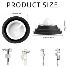 5 Pack Diaphragm Washer Replacement Compatible with Siamp, Inlet Valve Seals for Toilet Cisterns, Fits Side Entry Fill Valves