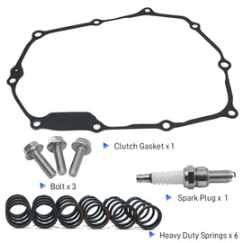 Clutch Kit & Friction Steel Plates Cover Gasket Compatible with Honda Grom 125 2022-2023 2025 Monkey Z125MA Super Cub 125 CA125A 2022-2024 Trail 125 2023-2024