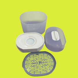 Chicco 3-in-1 Electric Steam Sterilizer for Bottles Pacifiers Toys White #NO1073