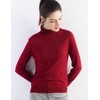 Ciovkis Women's Merino Wool Blend Sweater Fall Winter Turtleneck Long