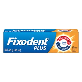Fixodent Pasta Adhesiva para Denturas Plus Dual Power 35 ml, 35 mililitro, 1