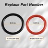 KPALAG 2PCS Power Steering Pump Rubber Inlet & Outlet O-Ring
