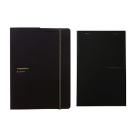 Maruman Notepad & Holder With 5 Pockets Mnemosyne A5 (HN188FA), 1 Refillable Hardcover A5 Grid Notepad (N188A) - Value set