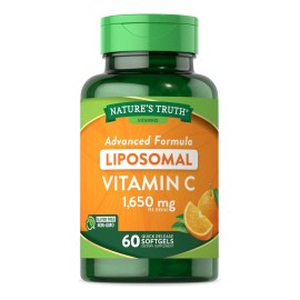 Vitamina C Liposomal 1650mg Inmunidad 60 Caps Hecho En Usa