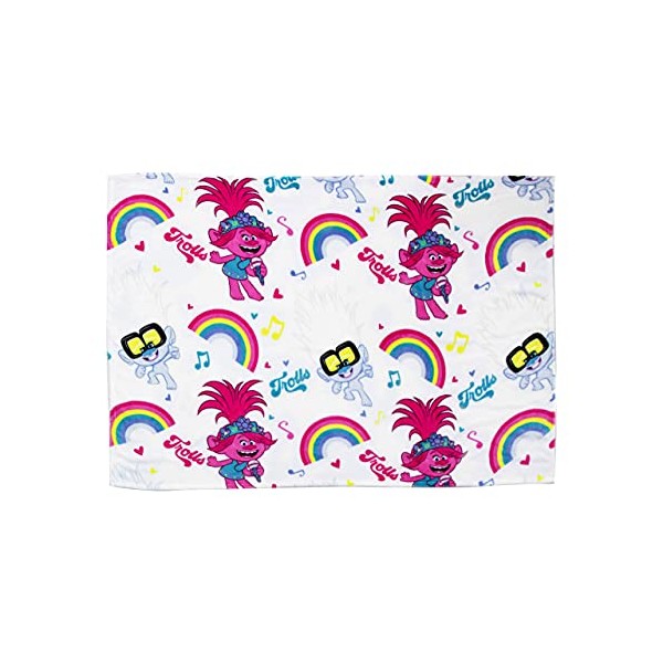 Trolls Official 2 Fleece Blanket Throw | Pink & Purple Concert Design Super Soft Blanket | Perfect For Any Bedroom 150 x 100cm,Multi Coloured,TLSTCCFL001UK