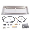 Mixizap 30 x 10 Inch Stainless Steel Propane Gas Rectangular