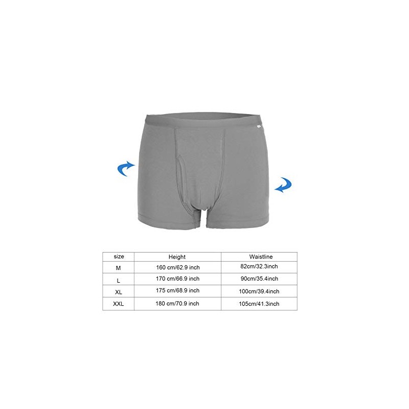 Ropa Interior de Incontinencia para Hombres, Bragas de Algodón Transpirables,