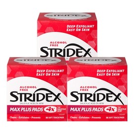 Stridex Max Plus Pad 180g, 55 sheets, 3 pieces / 스트라이덱스 맥스 플러스 패드 180g, 55매입, 3개