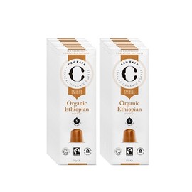 Cru Kafe Ethiopian Nespresso Original-Line Compatible Single-Serve Coffee Pods, 160 Pods