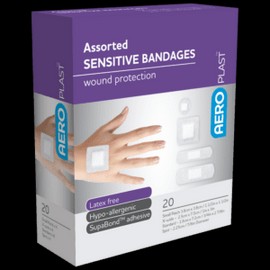 AEROPLAST Sensitive Assorted Dressings 20 Packs