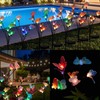 Solar Butterfly Lights Outdoor 2 Pack, Each with 6 Fiber
