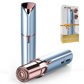 Gurelax Facial Flawless Hair Remove as Christmas Gift(with 2 x Replacement Heads), Face Shaver for Women, Best Touch Hair Removal Device, Electric Upper Lip/Chin Razors for Women