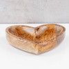 levandeo Wooden Heart Plate 14 x 12 cm Mango Wood