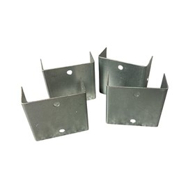 Fence Panel Security U-Clips Galvanised Anti-Rattle Fence Brackets Size of 44mm & 51mm Ideal for Fixing Fence Panels Heavy Duty Timber Trellis Pack Size of 4, 8 or 12 U Clip Brackets (8, 44mm)