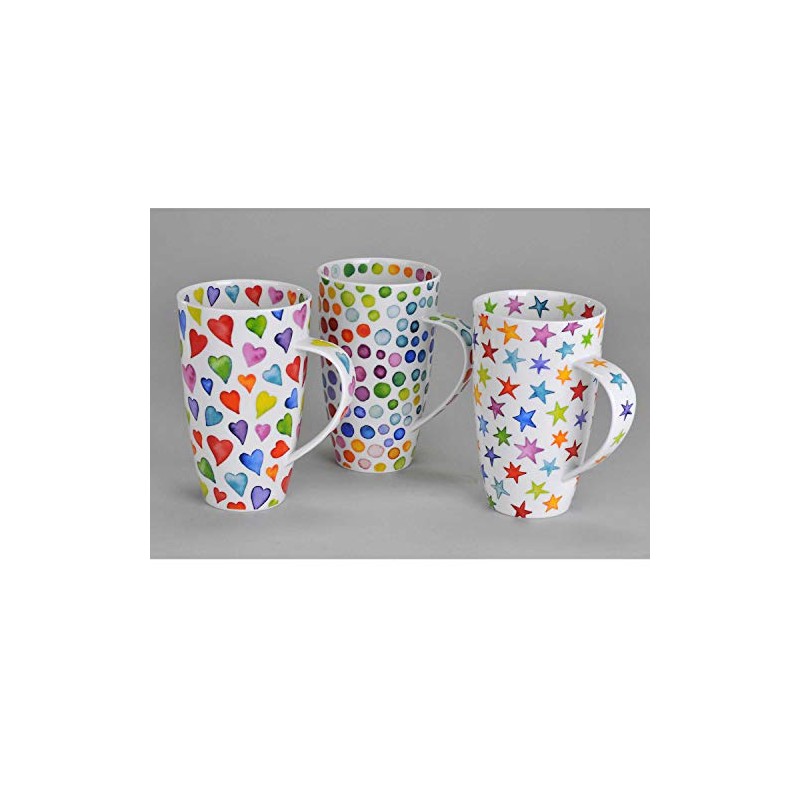 Dunoon Hot Spots Henley Shape Fine Bone China Tassa