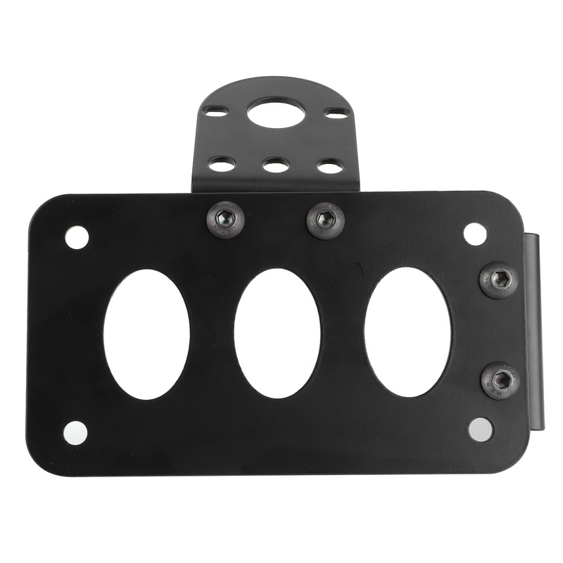 Motorcycle License Mount Plate Holder Bracket Side Mounted Tail Light