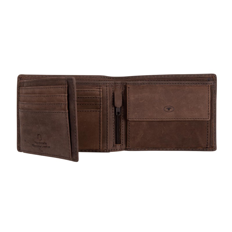 TOM TAILOR Men's Ron Wallet Portrait Format, Brown, 10x12x2.5 cm