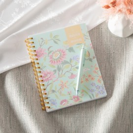 Blue Sky Day Designer 2025-2026 Weekly and Monthly Academic Year Planner Calendar, July 2025 - June 2026, 5.8" x 8.6", Flexible Cover, Laminated Tabs, Storage Pocket, Includes Stickers, Climbing Floral Mint