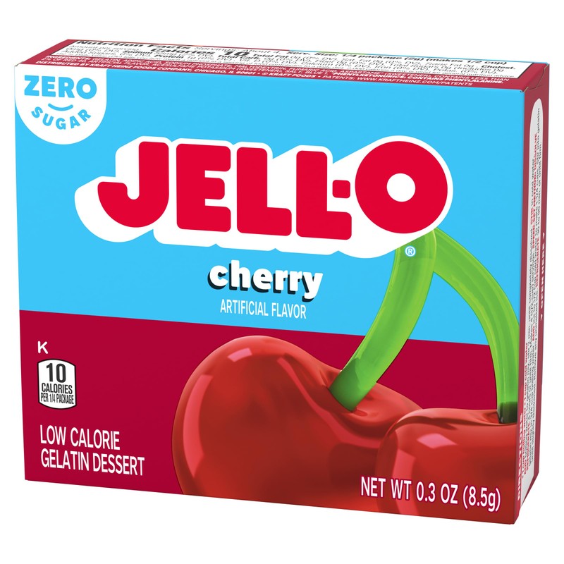Jell-O Black Cherry Sugar-Free Gelatin Mix (0.3 oz Boxes, Pack
