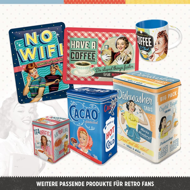 Nostalgic Art Say it 50's 26105 Have A Coffee Tin