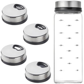 Salt Shaker, 300ml Salt Shaker with Lid, Salt Dispenser Seasoning Dispenser for Kitchen, Dining Table, or Creative DIY Projects, 15 * 6cm Seasoning Shaker