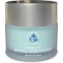 2 Minute Miracle Face Moisturizer by Ice Elements Skincare, Unique Lightweight Highly Nourishing Formula for Lasting Hydration, Sooth and Soften Skin Instantly, Perfect Do It All Moisturizer for Morning and Night, Minimized the Appearance of Wrinkles Givi