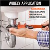 HORUSDY 4 Pack Heavy Duty Pipe Wrench Set, Adjustable 8"