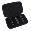 PU Leather Black Harmonica Zippered Carrying Case Storage Bag for