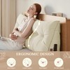 DANGHOOGY Headboard Pillow Queen, Large Triangular Wedge Headboard Pillow for