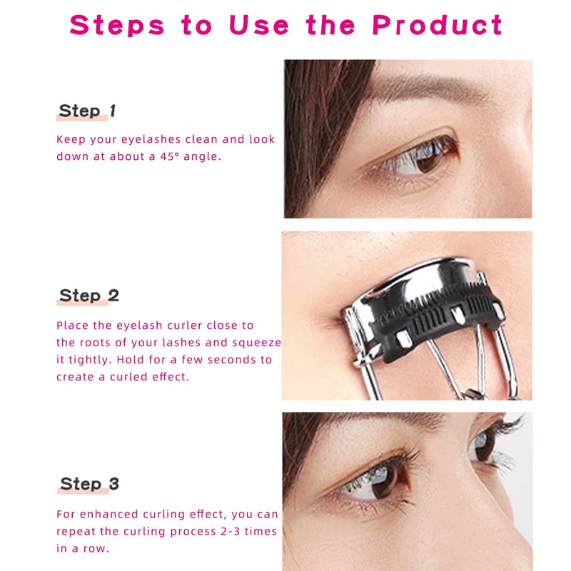 Eyelash Curlers Eyebrow Brush Kit for Women Eyelash Curlers Eyebrow