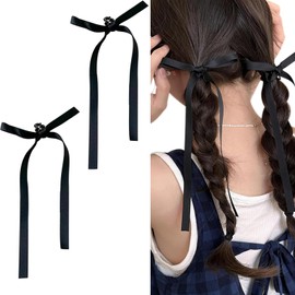 LeTradeJP Hair Accessories, Bows, Hair Clips, Party Bows, Clips, Ribbon Pins, Hair Arrangement, Set of 2
