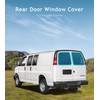 VANNCAMP Rear Door Window Covers (Pair) for Chevy Express,Magnetic Durable