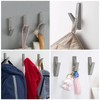 JINTANG 6 Set Coat Hooks wall Mounted,Black Coat Hooks for